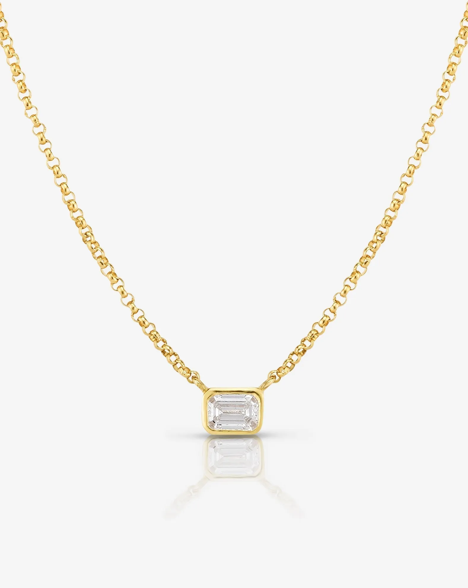 Mixed Shapes Diamond Pendant Necklace