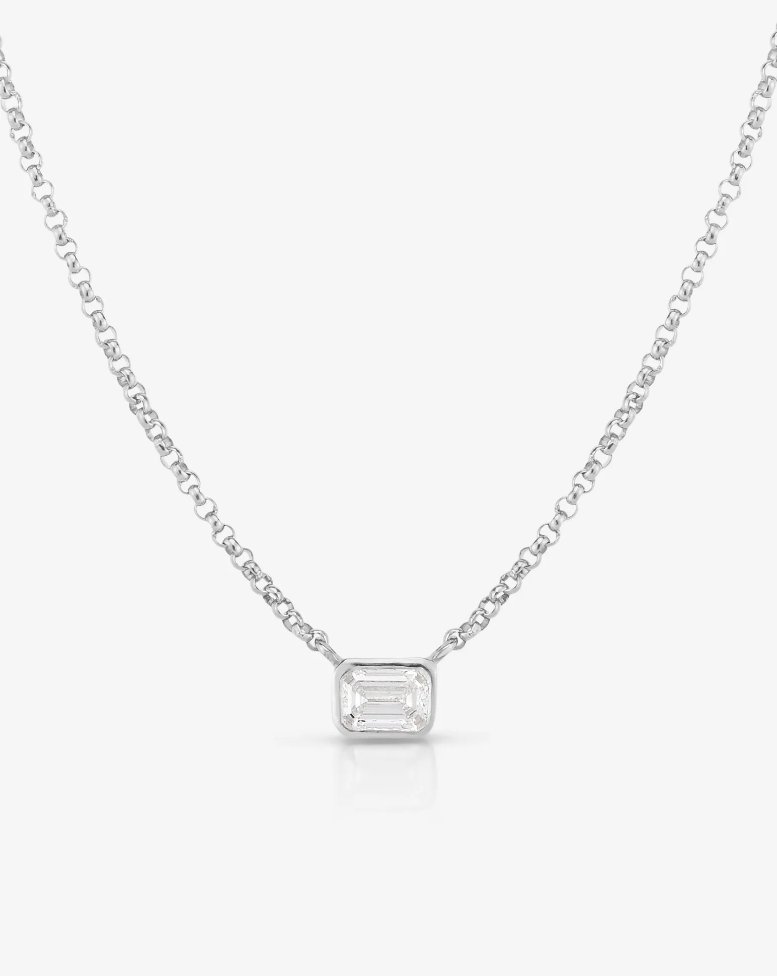 Mixed Shapes Diamond Pendant Necklace