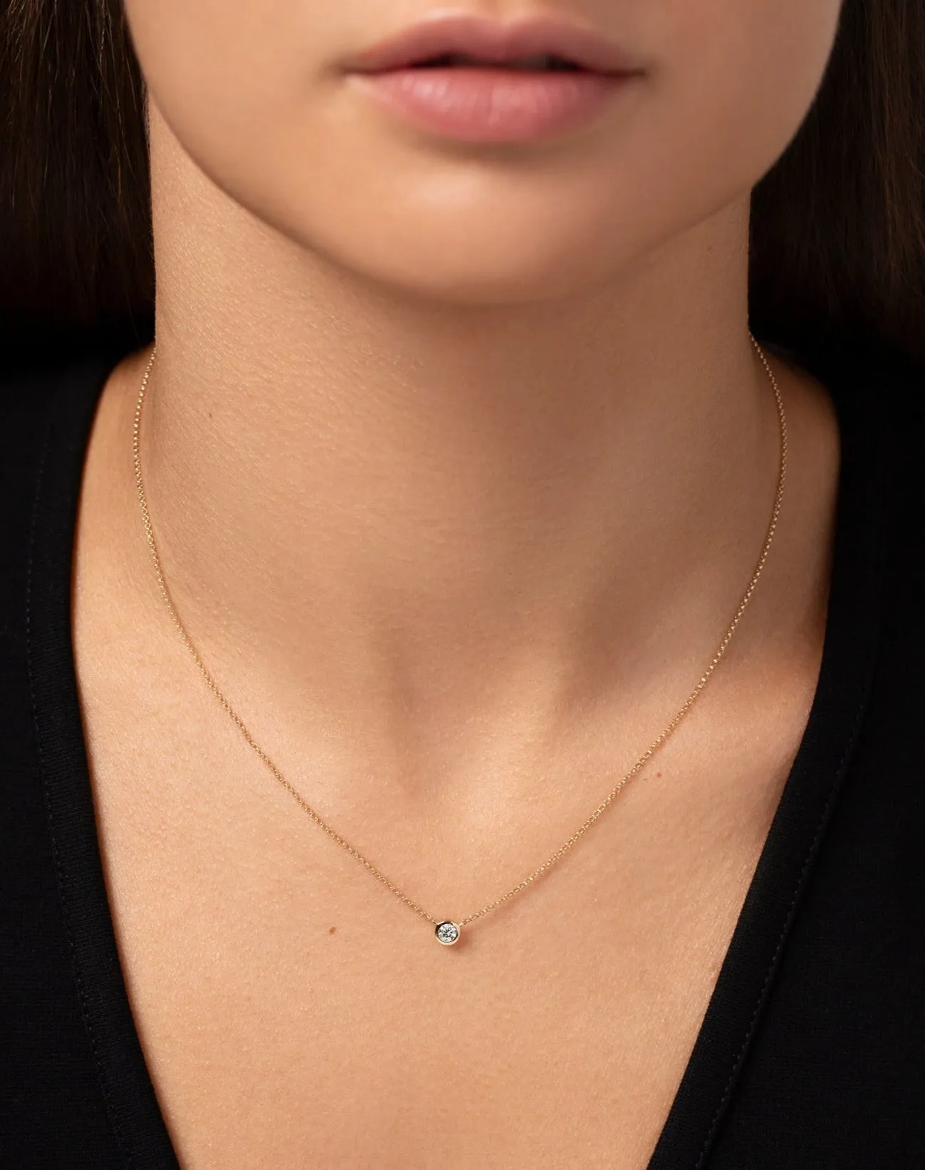 Mixed Shapes Diamond Pendant Necklace