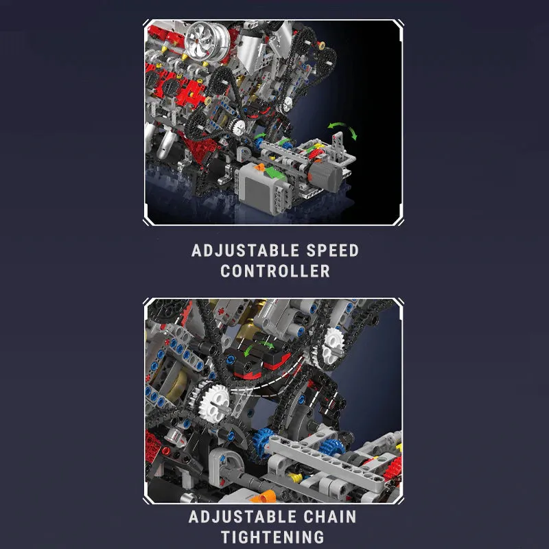MOTORISED ITALIAN V8 ENGINE | 2717PCS