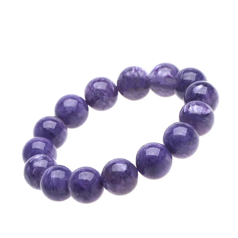Natural Charoite Amethyst Vintage Dragon Crystal Bracelet