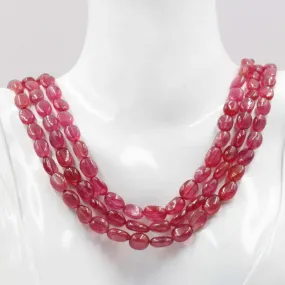 Natural Ruby Necklace Genuine Ruby Beaded Gemstone Necklace Indian Necklace Real Ruby Sarafa Gemstone Necklace SKU 6142825