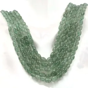 Natural Russian Emerald Bluish Green Quartz gemstone Necklace Quartz Jewelry Quartz stone Necklace Quartz Necklace Quartz Beads SKU:6142693