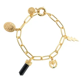 Newbridge Silver Gold Plated Bracelet with Charms