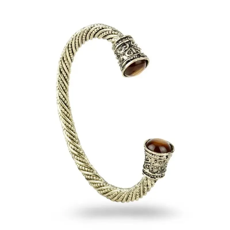 Nordic Viking Bracelet - Geometric Stone Bracelet for Women