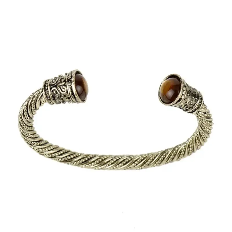 Nordic Viking Bracelet - Geometric Stone Bracelet for Women