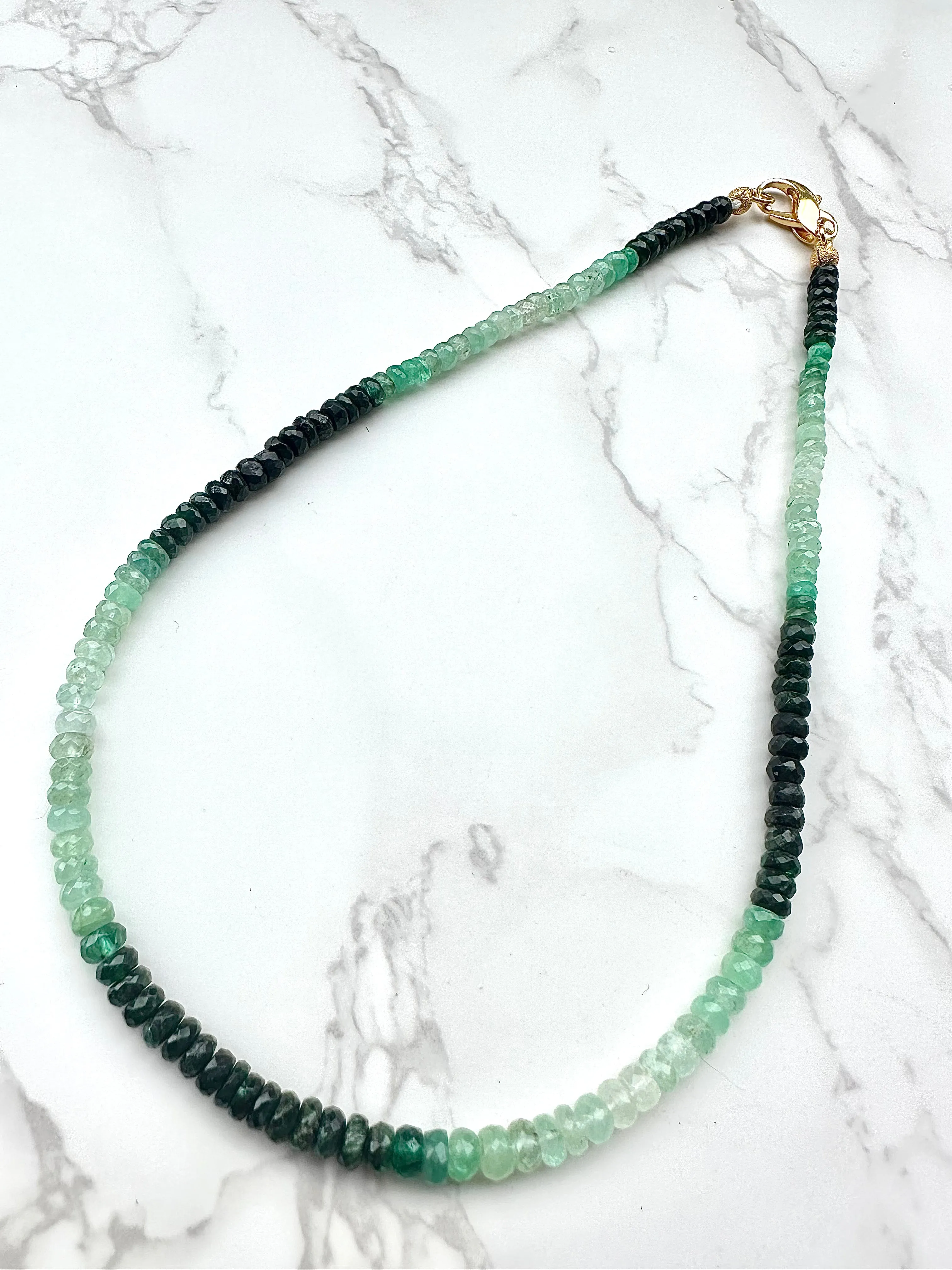 Ombre Emerald Necklace