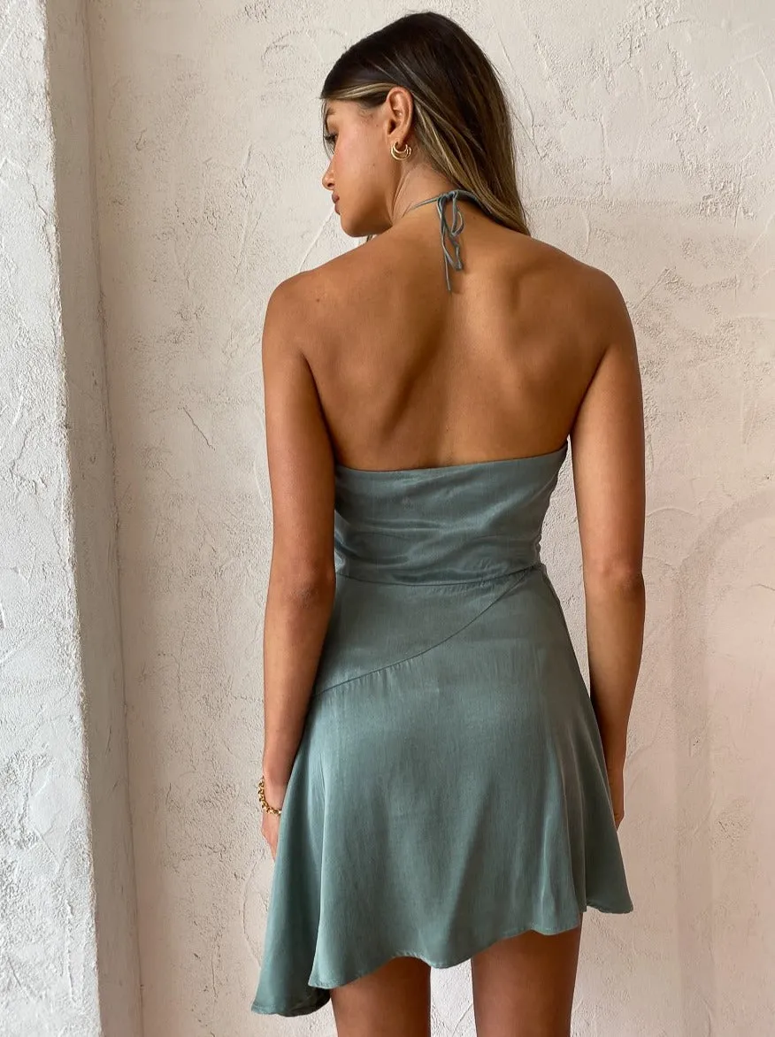 One Fell Swoop Lily Mini Dress in Viridian