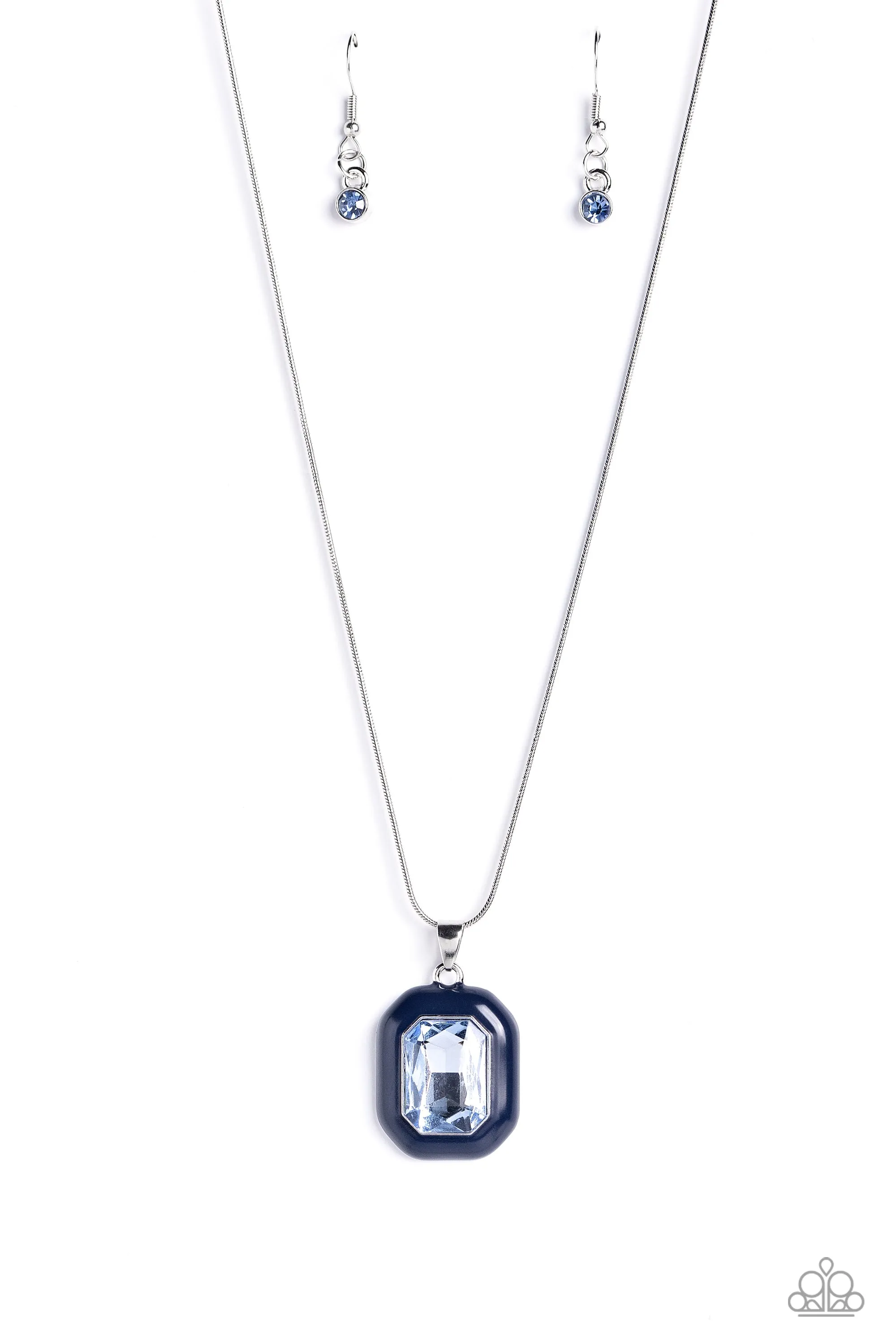 Open Door Jewelry - Emerald Energy - Blue Necklace - Paparazzi Accessories
