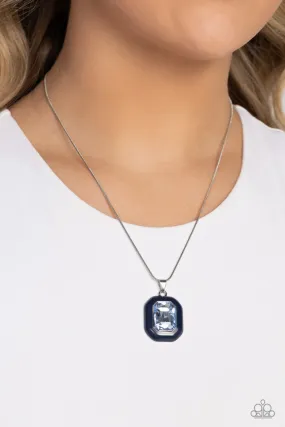 Open Door Jewelry - Emerald Energy - Blue Necklace - Paparazzi Accessories
