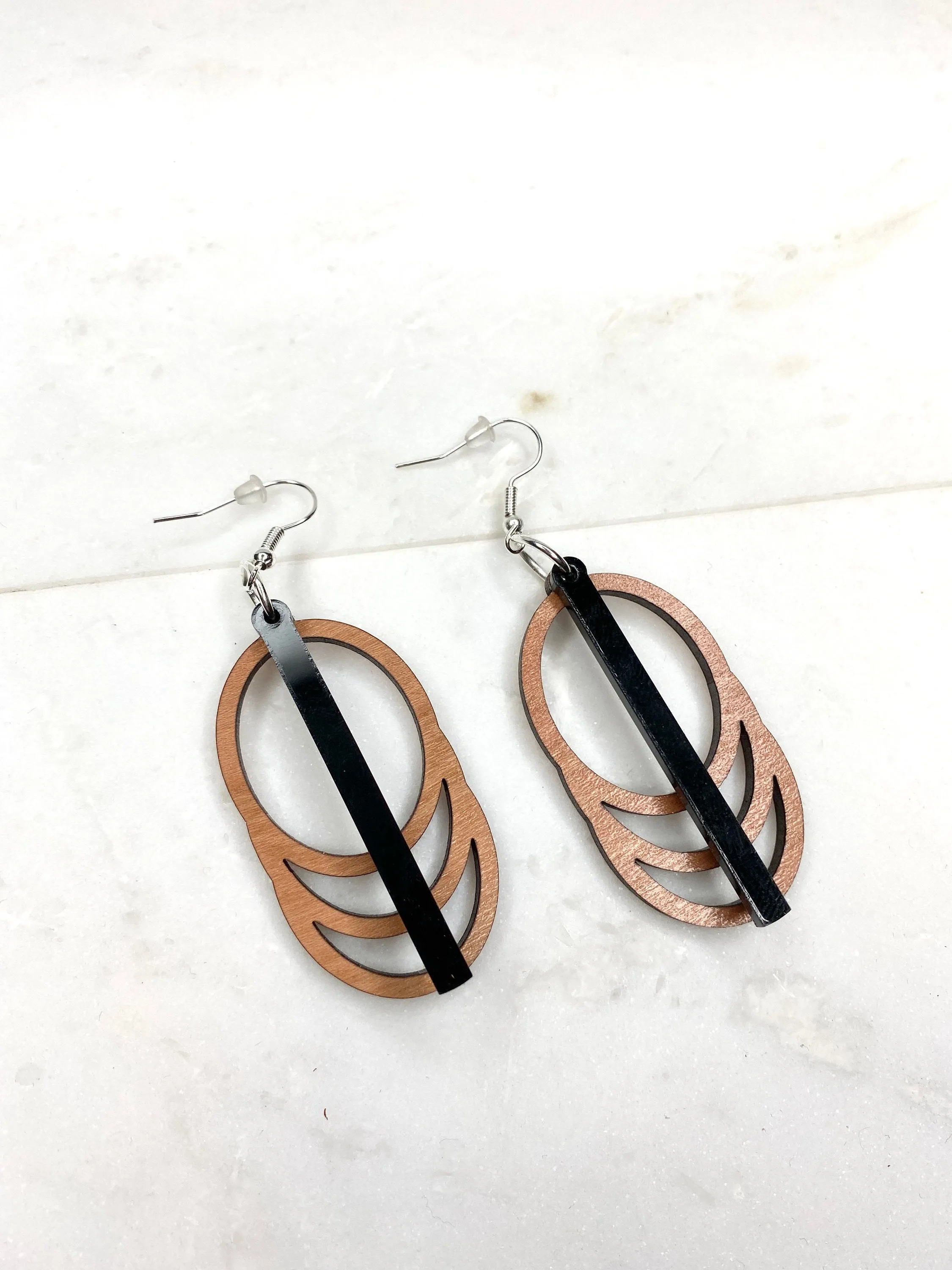 Oval Earring, Cascade Earring, Infinity Circle Earring, Oversize Earrings, Large Earrings