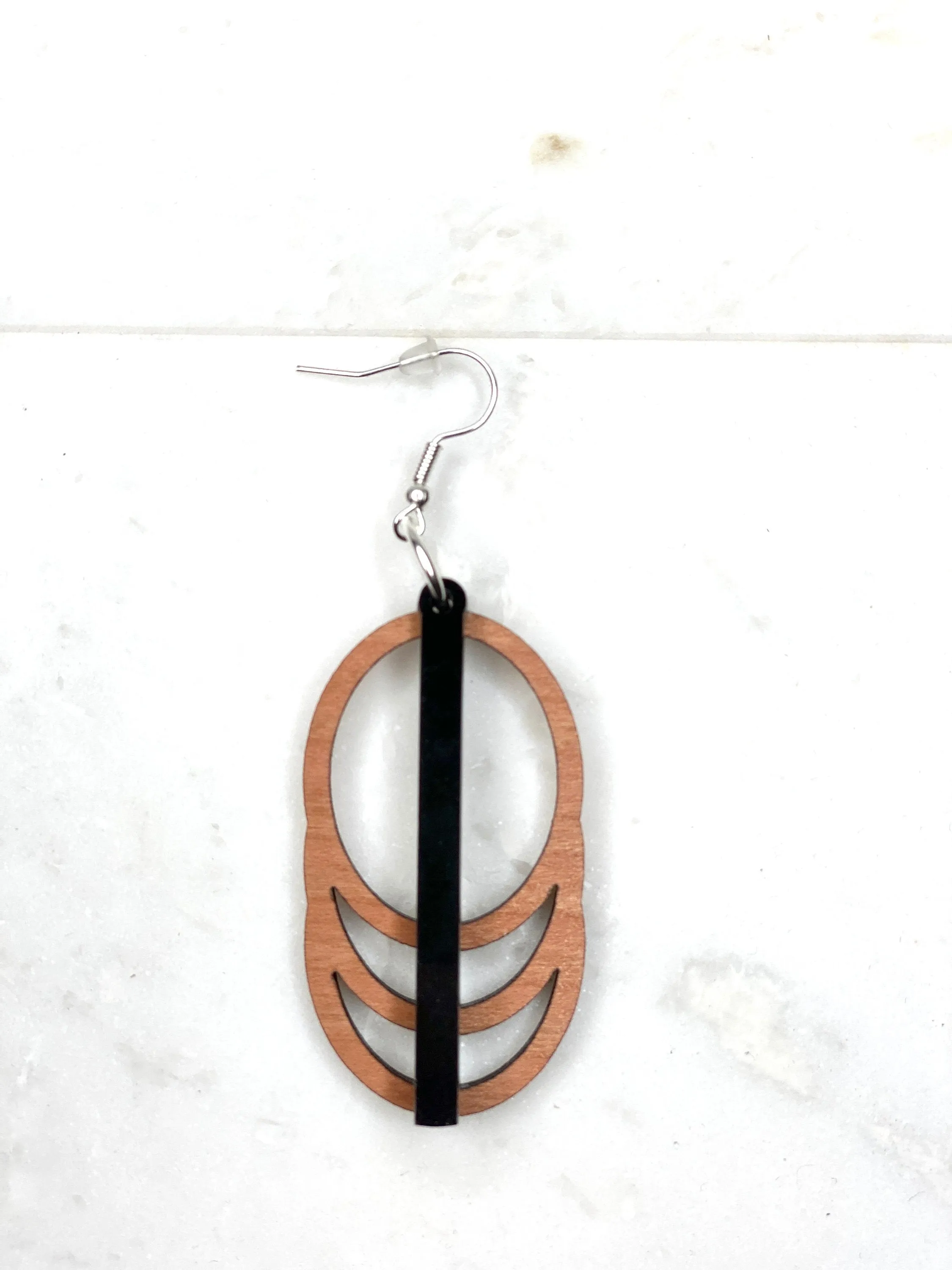 Oval Earring, Cascade Earring, Infinity Circle Earring, Oversize Earrings, Large Earrings