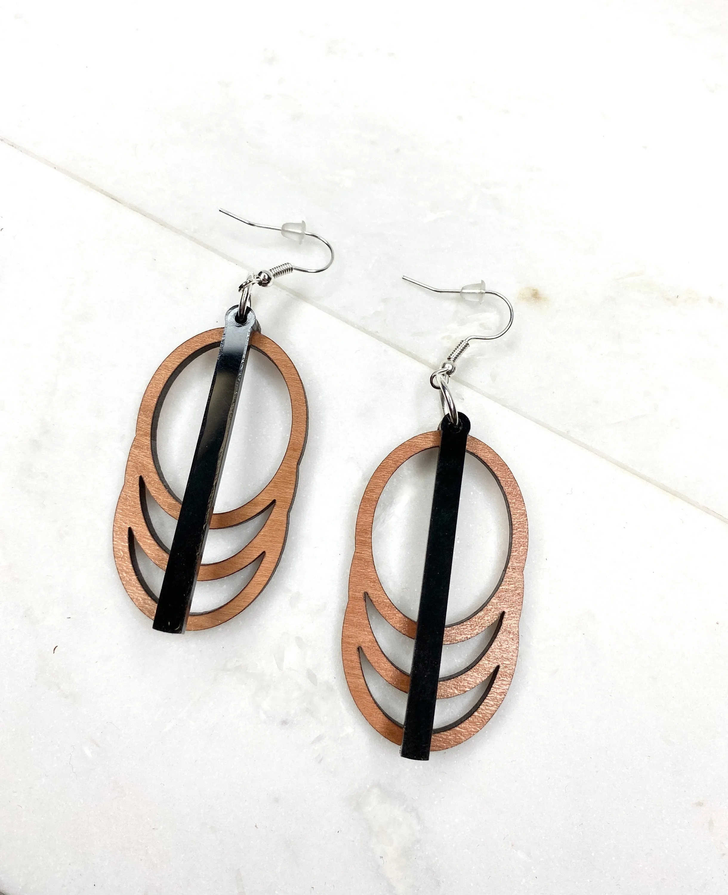 Oval Earring, Cascade Earring, Infinity Circle Earring, Oversize Earrings, Large Earrings