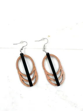 Oval Earring, Cascade Earring, Infinity Circle Earring, Oversize Earrings, Large Earrings