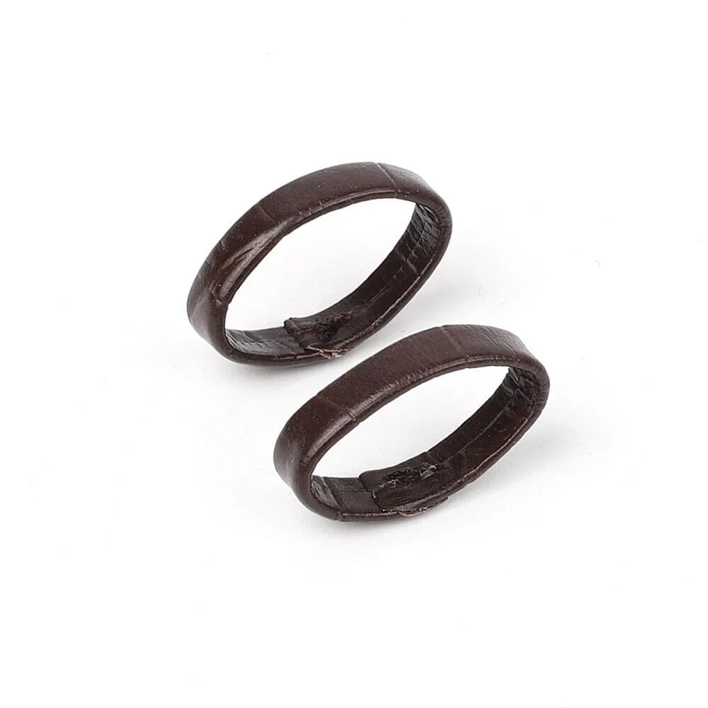 Pair of Leather Watch Strap Band Keepers Loops Compatible with the Walkabout Watch 2