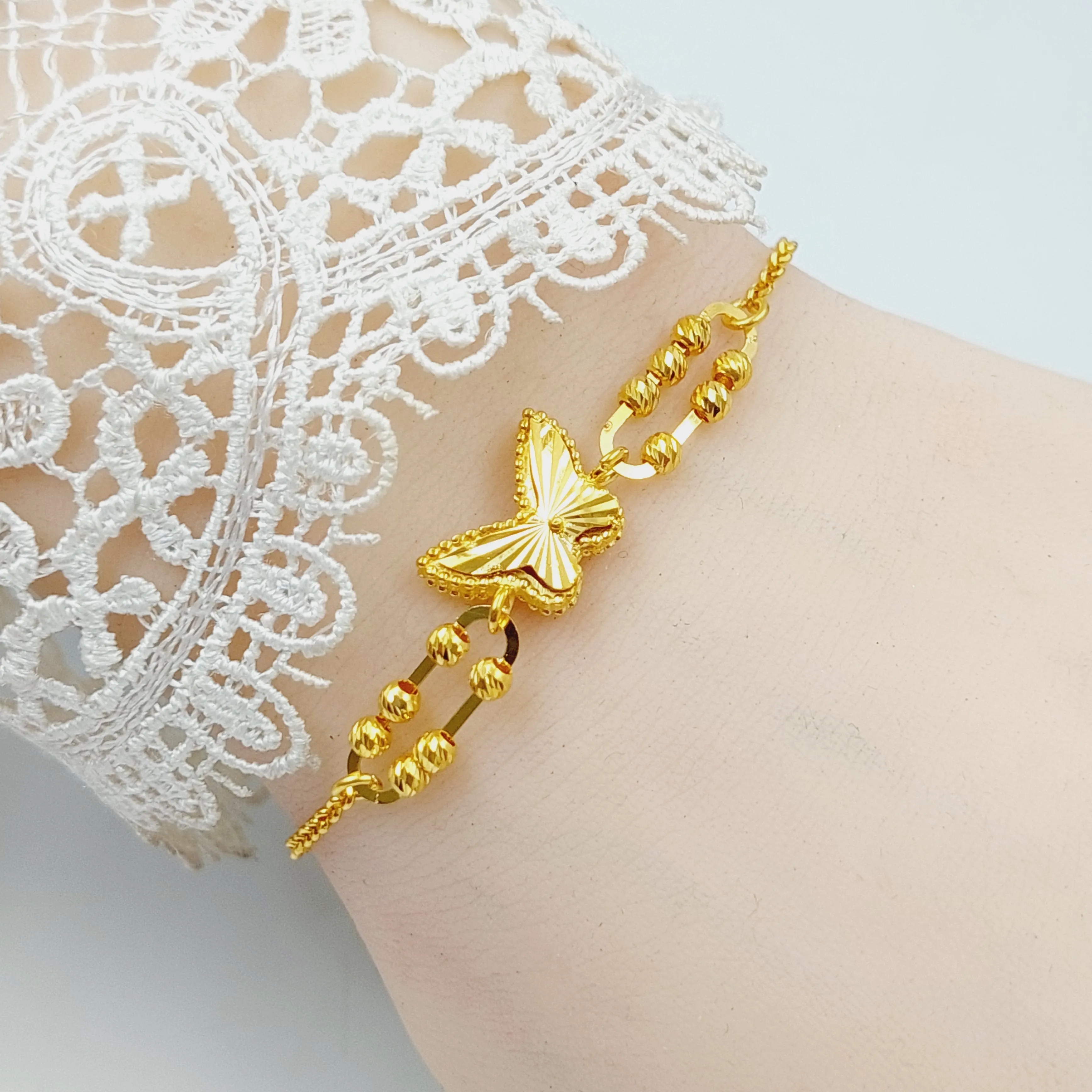 Paperclip Butterfly Bracelet