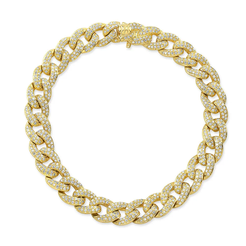 Pave Diamond Small Link Bracelet