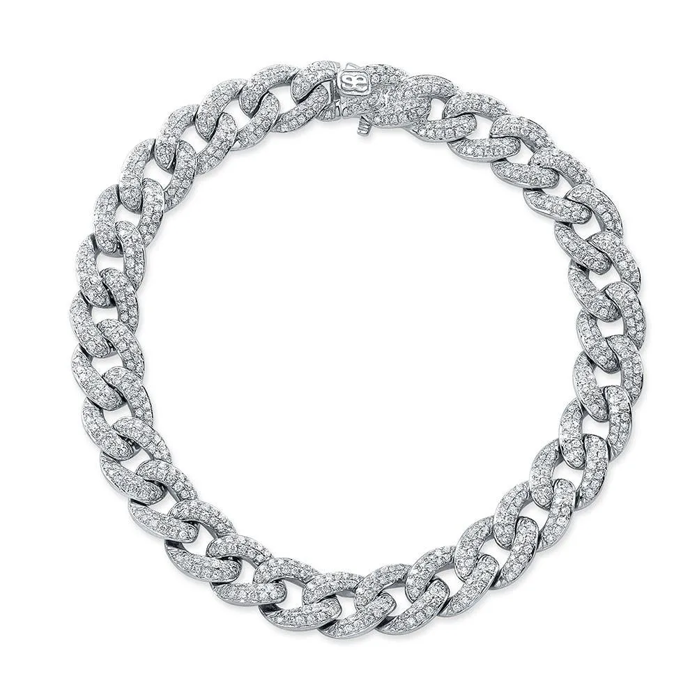 Pave Diamond Small Link Bracelet