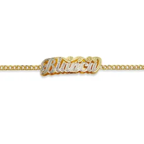 Personalized Gold Double Nameplate Bracelet