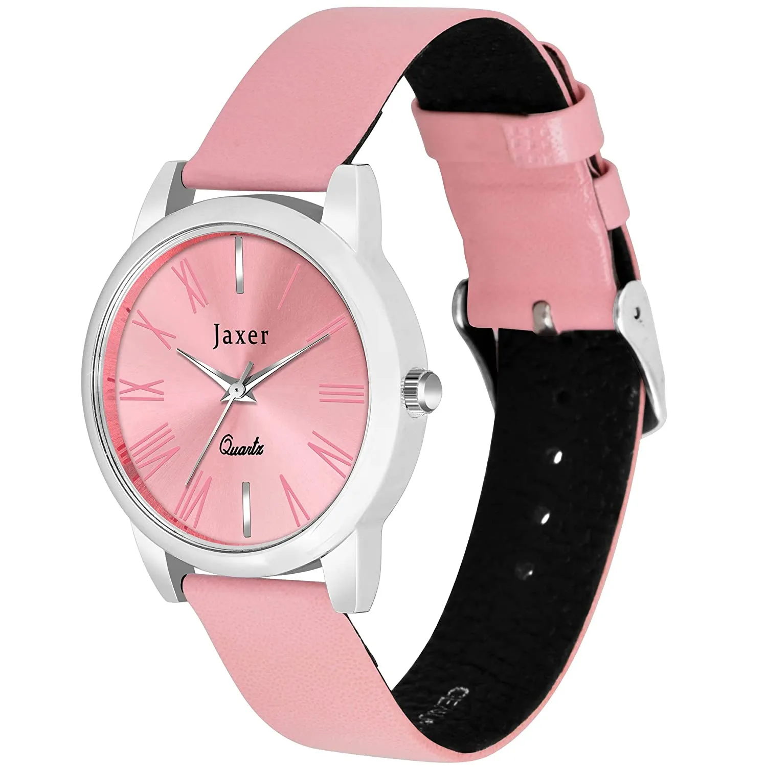 Pink Genuine Leather Strap Analog Watch - For Women JXRW2558