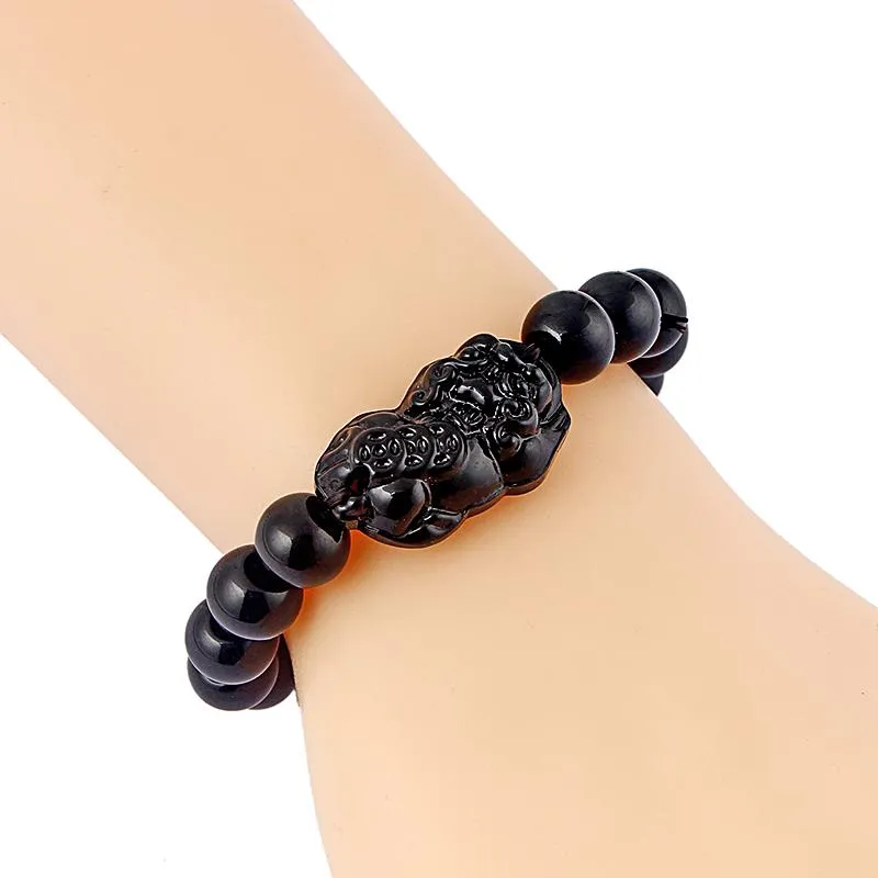 Pixiu Brave Troops Glass Beads Bracelet