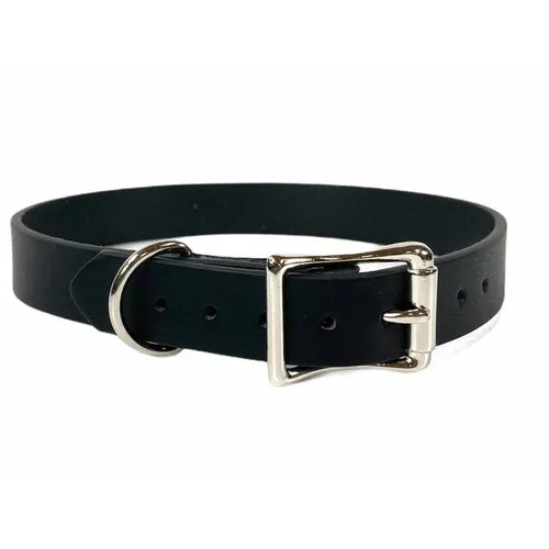 Plain Black Leather Choker