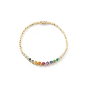 Prive Rainbow Tennis Bracelet