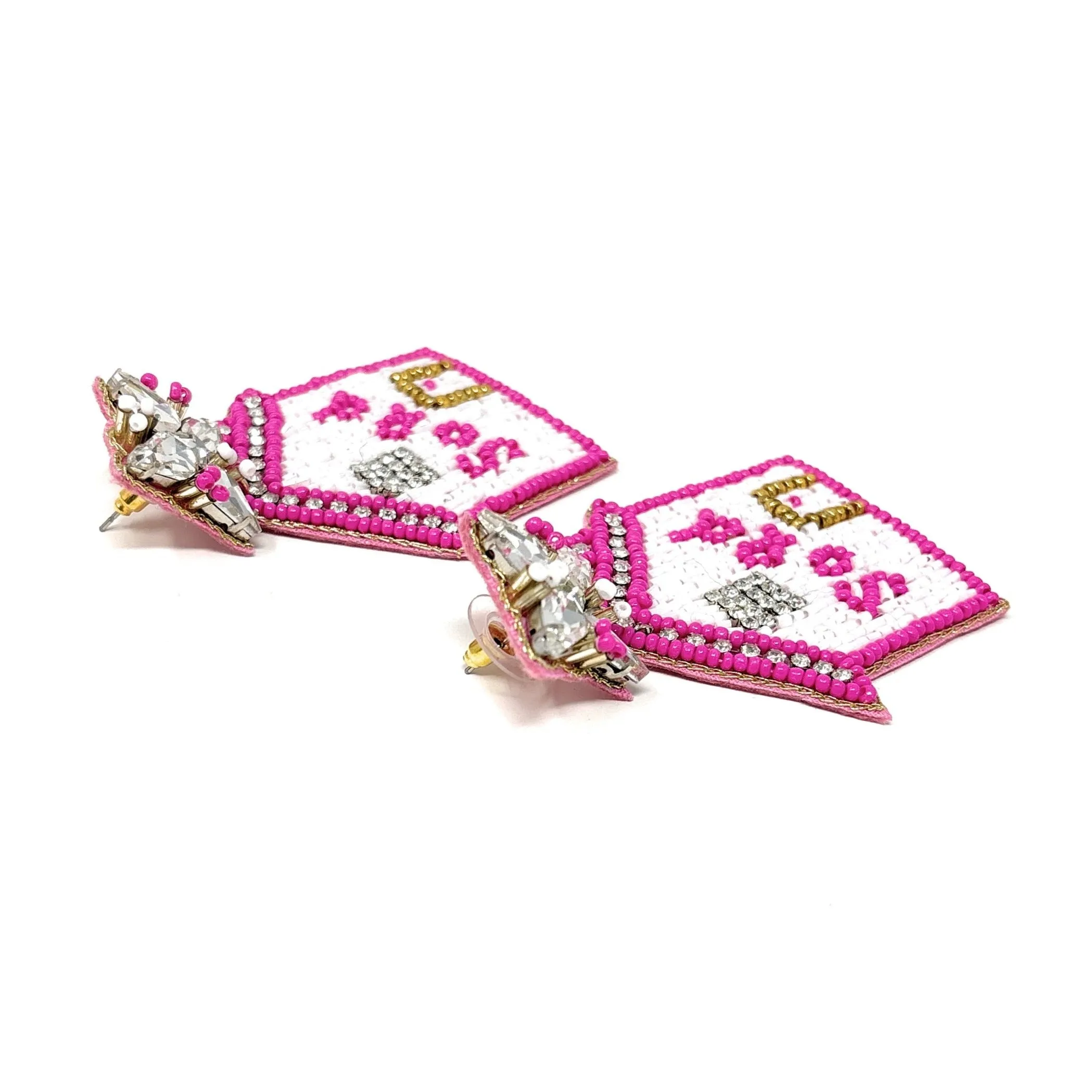 Realtor Real Estate SOLD Beaded Earrings