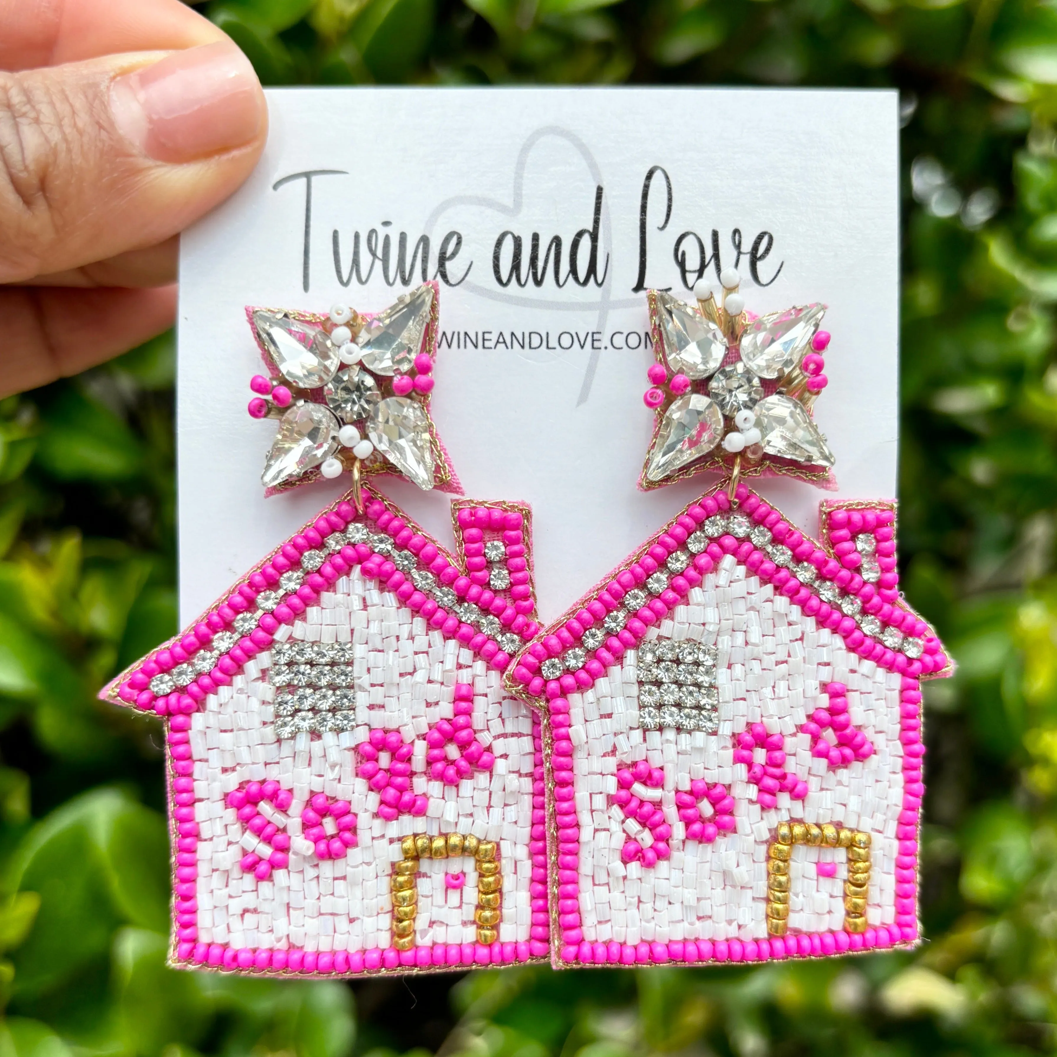 Realtor Real Estate SOLD Beaded Earrings