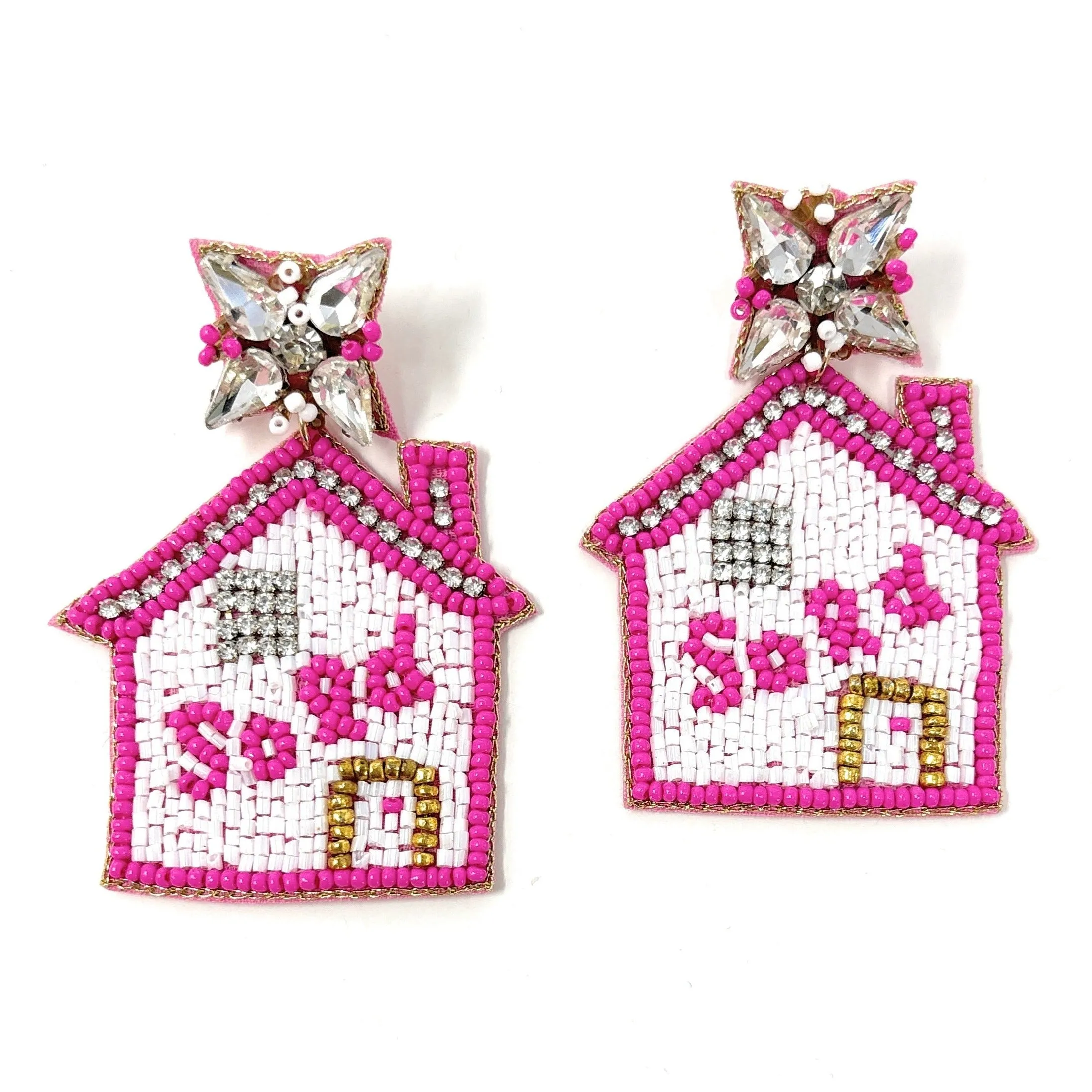 Realtor Real Estate SOLD Beaded Earrings