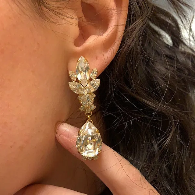 RED LONG EARRINGS