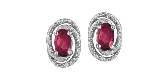 RUBY & DIAMOND EARRINGS