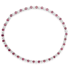 Ruby & Diamond Necklace