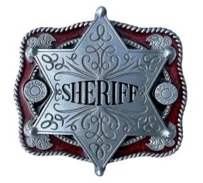 Sheriff Star Belt Buckle