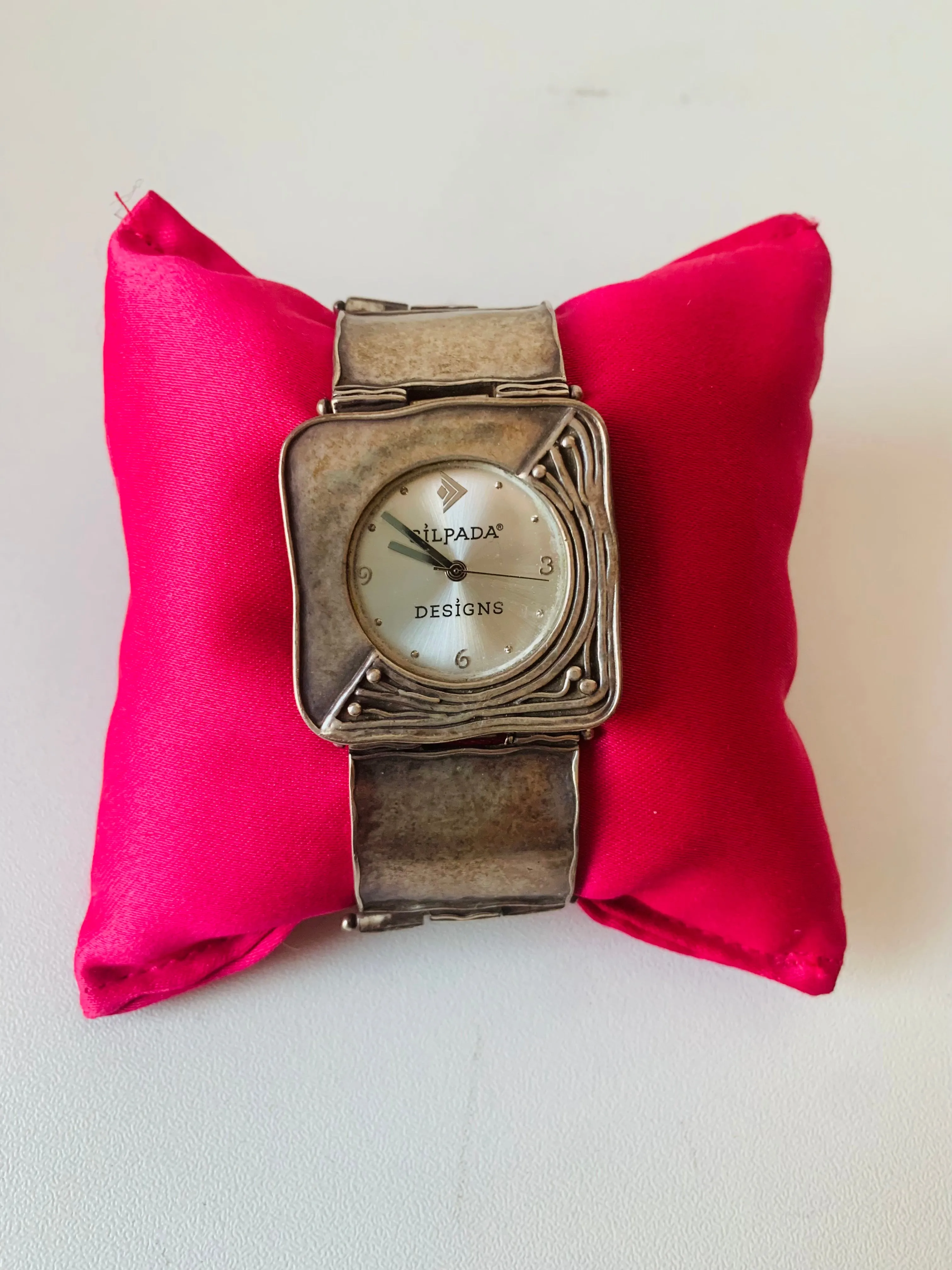 Silpada Designs Vintage 925 Sterling Silver Israel Link Watch