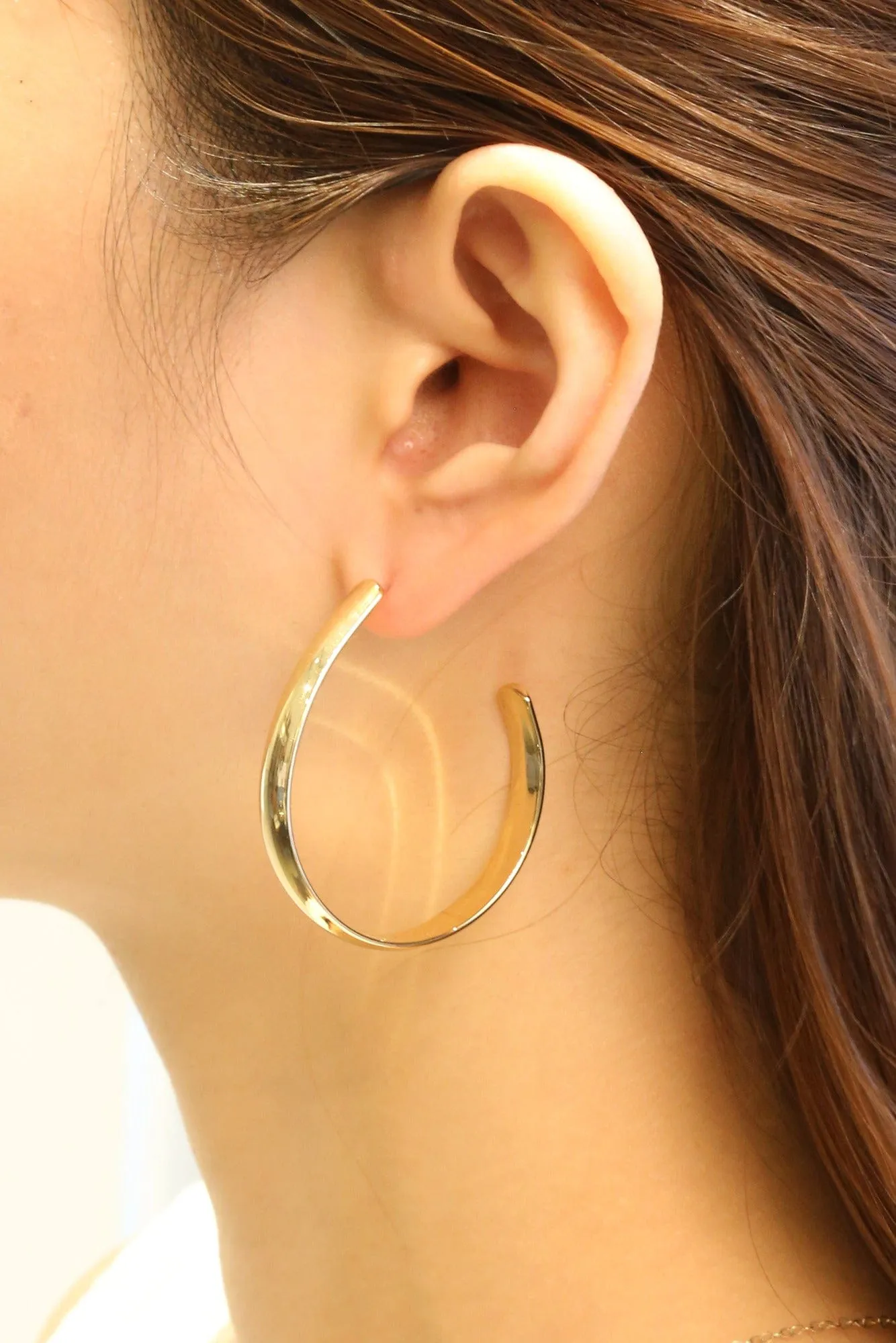 SJE310470 14K Dipped Post Hoop Earrings