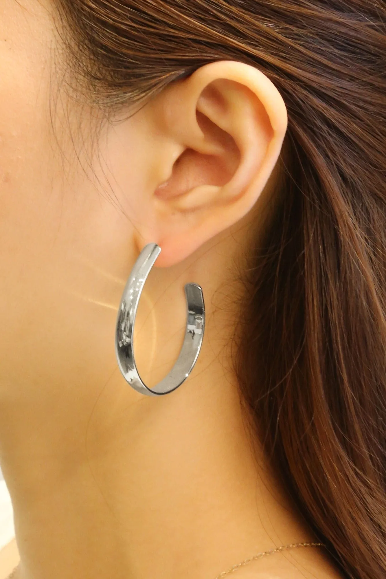 SJE310470 14K Dipped Post Hoop Earrings
