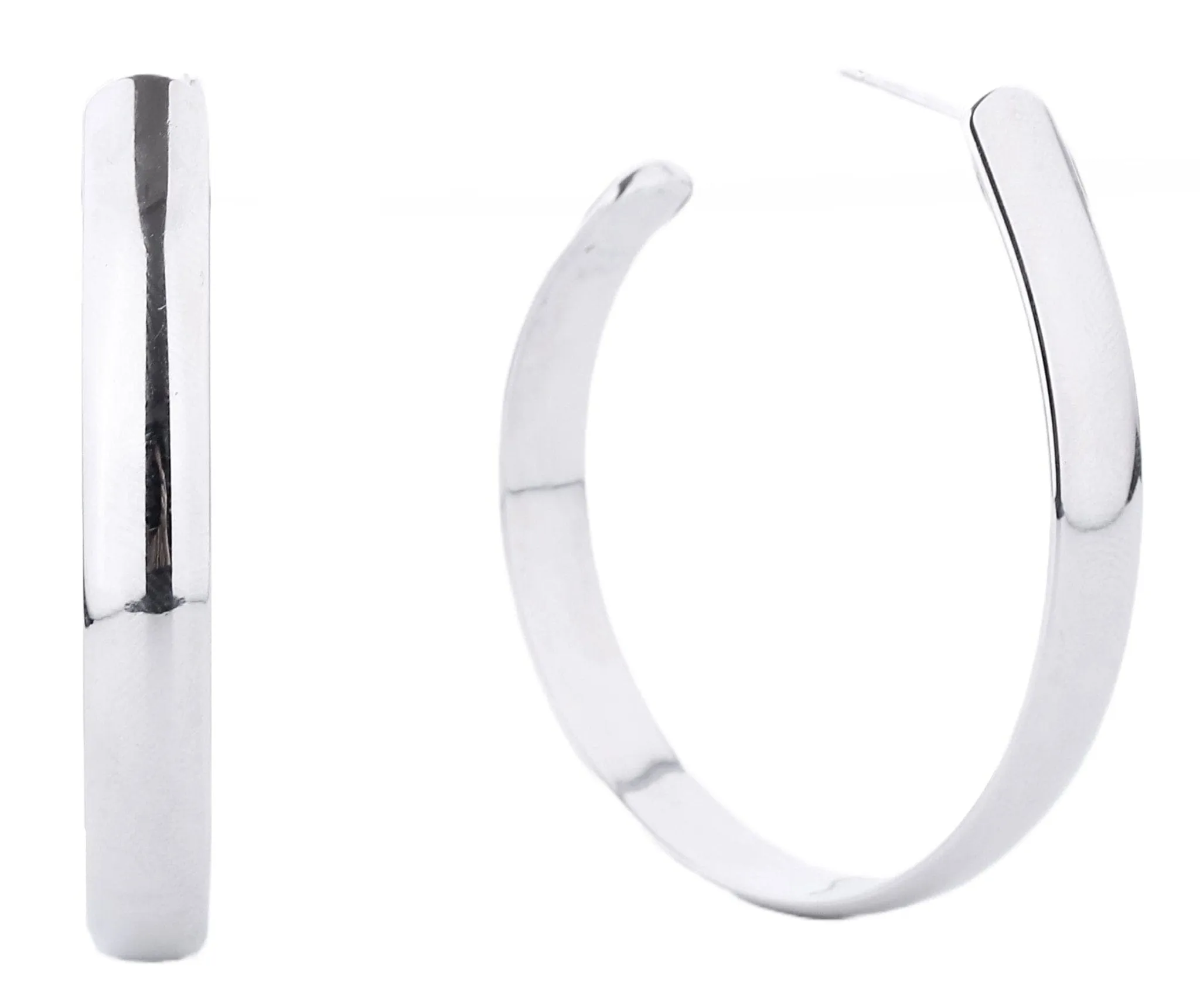 SJE310470 14K Dipped Post Hoop Earrings
