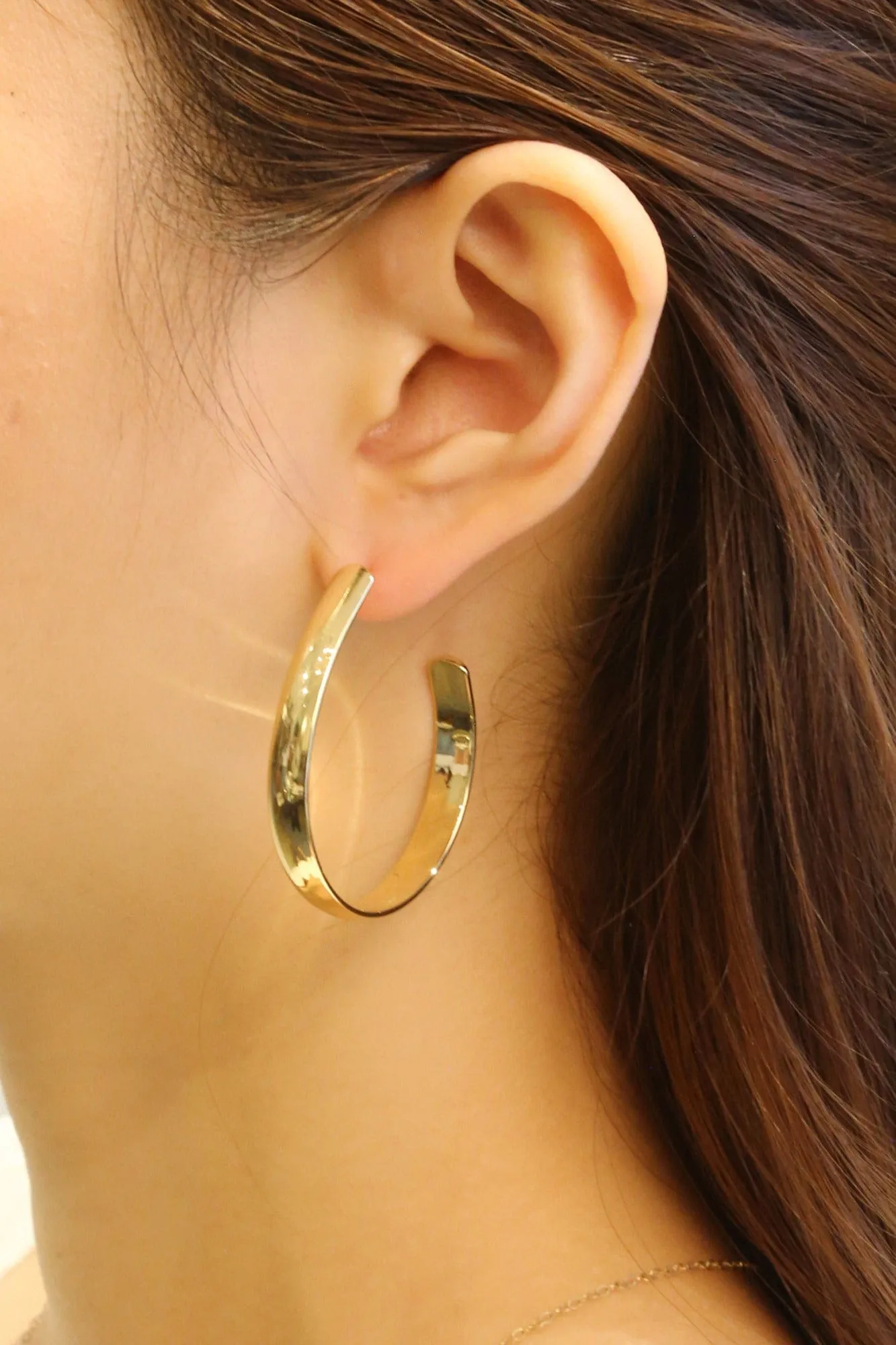 SJE310470 14K Dipped Post Hoop Earrings