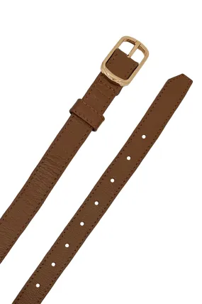 Skinny Jeans Belt Tan