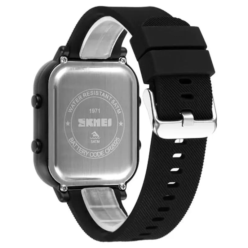SKMEI 1971 Space Odyssey Digital Square Watch for Men w/ 50m Waterproof