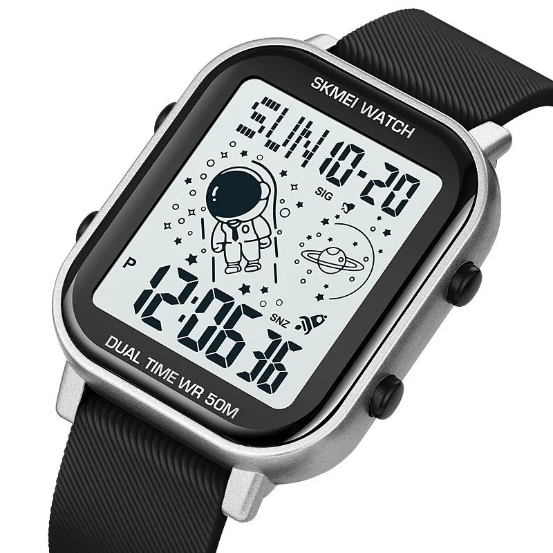 SKMEI 1971 Space Odyssey Digital Square Watch for Men w/ 50m Waterproof