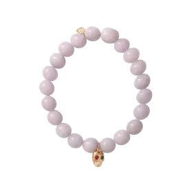 Skull Charm Beaded Bracelet