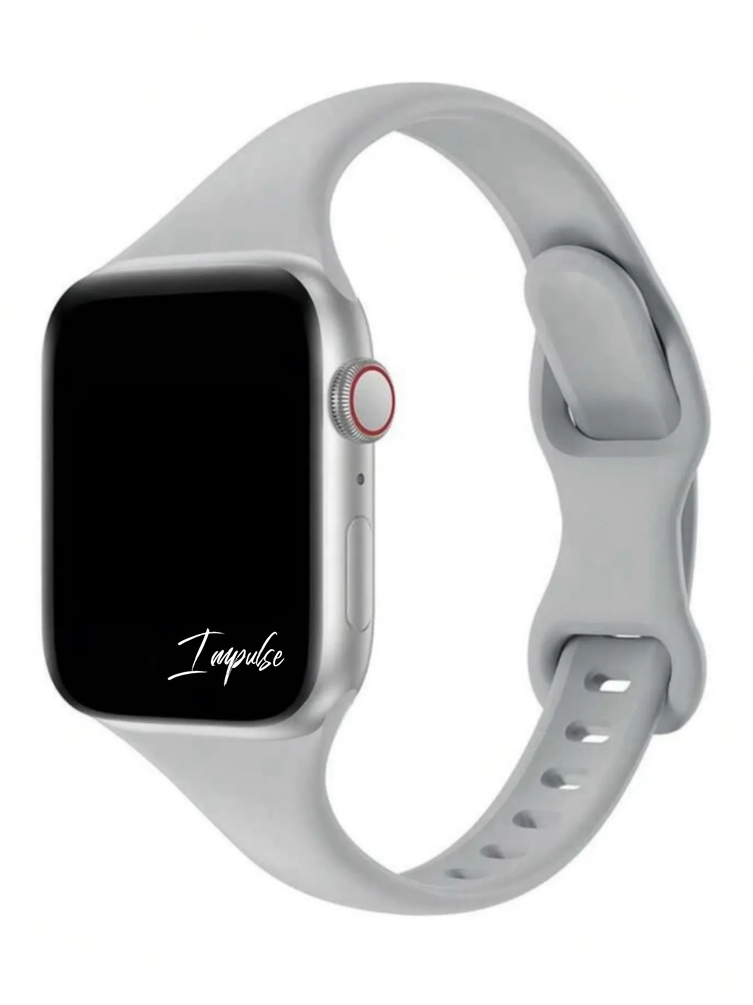 Slim Silicone Watch Band - Grey