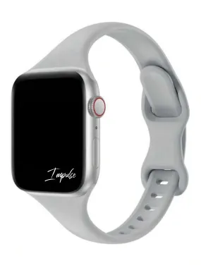 Slim Silicone Watch Band - Grey