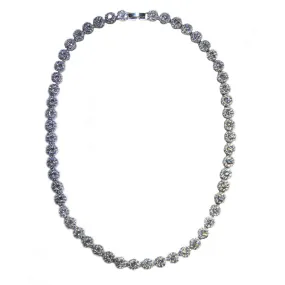 Small Circle Pave Necklace