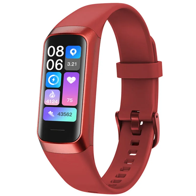 Smart Bracelet Thermometer Step Heart Rate Blood Pressure Ultra-Thin Display Bracelet