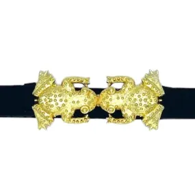Smooching Frogs Buckle