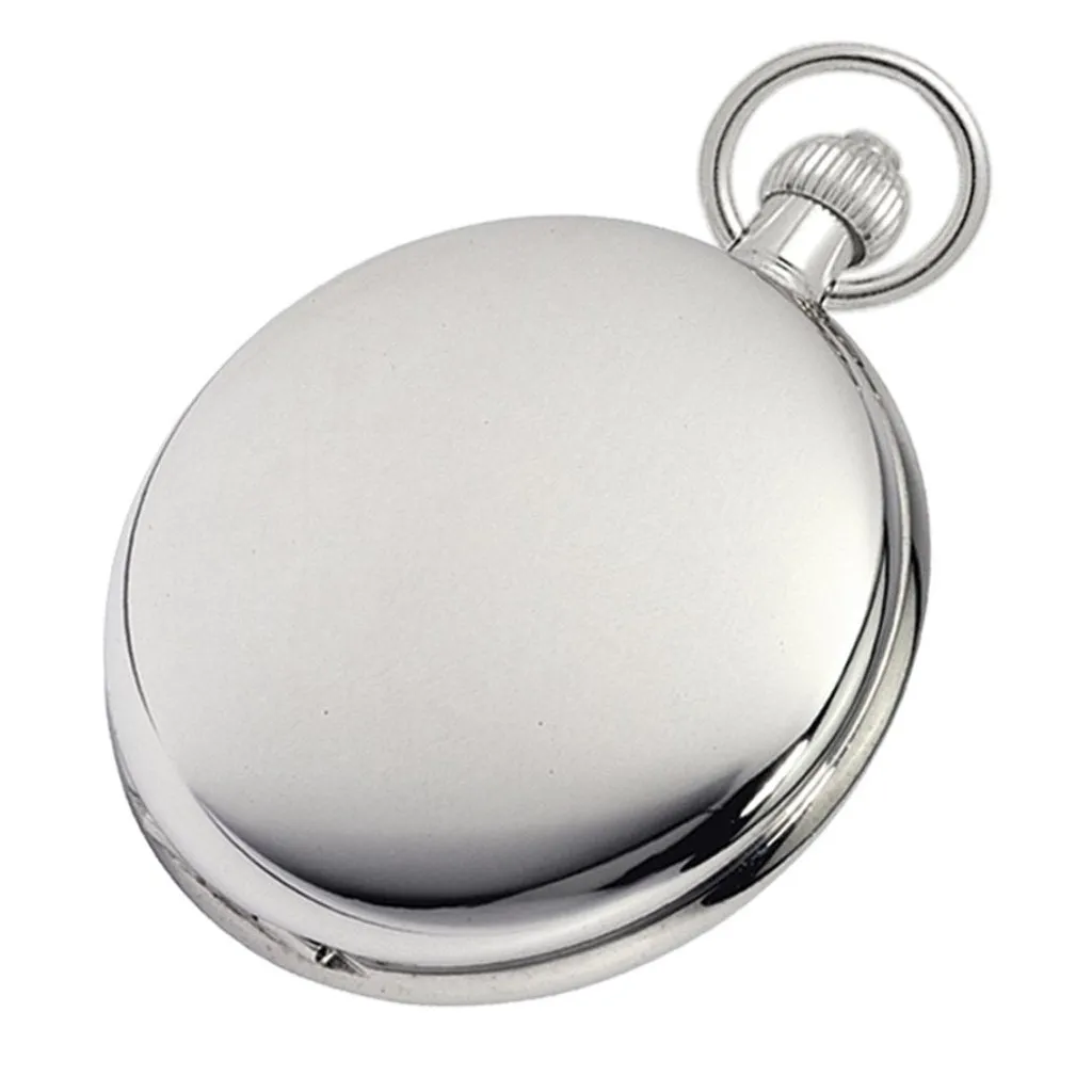 Solid Silver Twin Lid Swiss Made Pocket Watch by Woodfords SIL1066