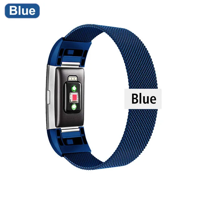 Stainless Steel Magnetic Milanese Loop Band for Fitbit Charge 2 band Replacement Wristband Strap for Fitbit Charge 3 4 Watchband